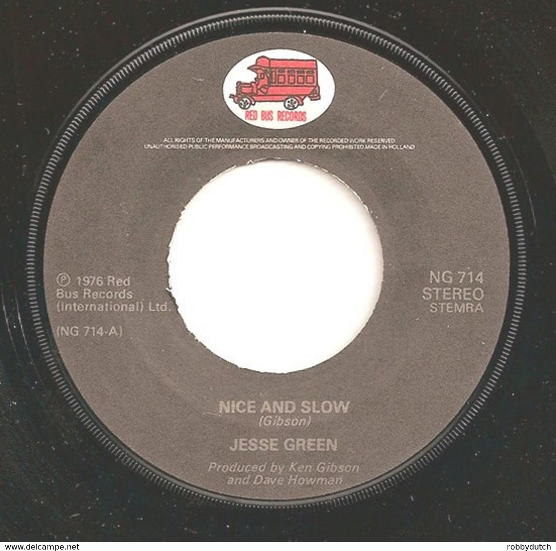 * 7"  "   JESSE GREEN - NICE AND SLOW (Holland 1976) - Soul - R&B