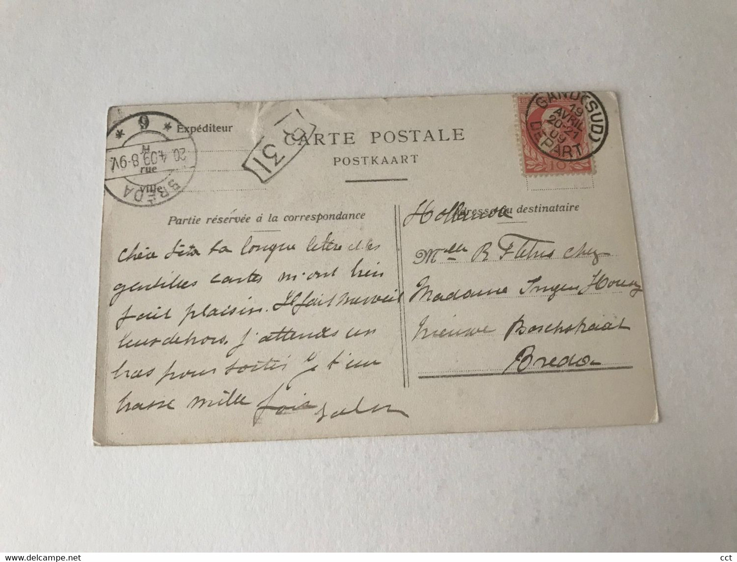 Saffelare  Zaffelare  Lochristi  Pensionnat Des Soeurs De Charité  Souvenir Du 19 Mars 1908  N° 4 - Lochristi