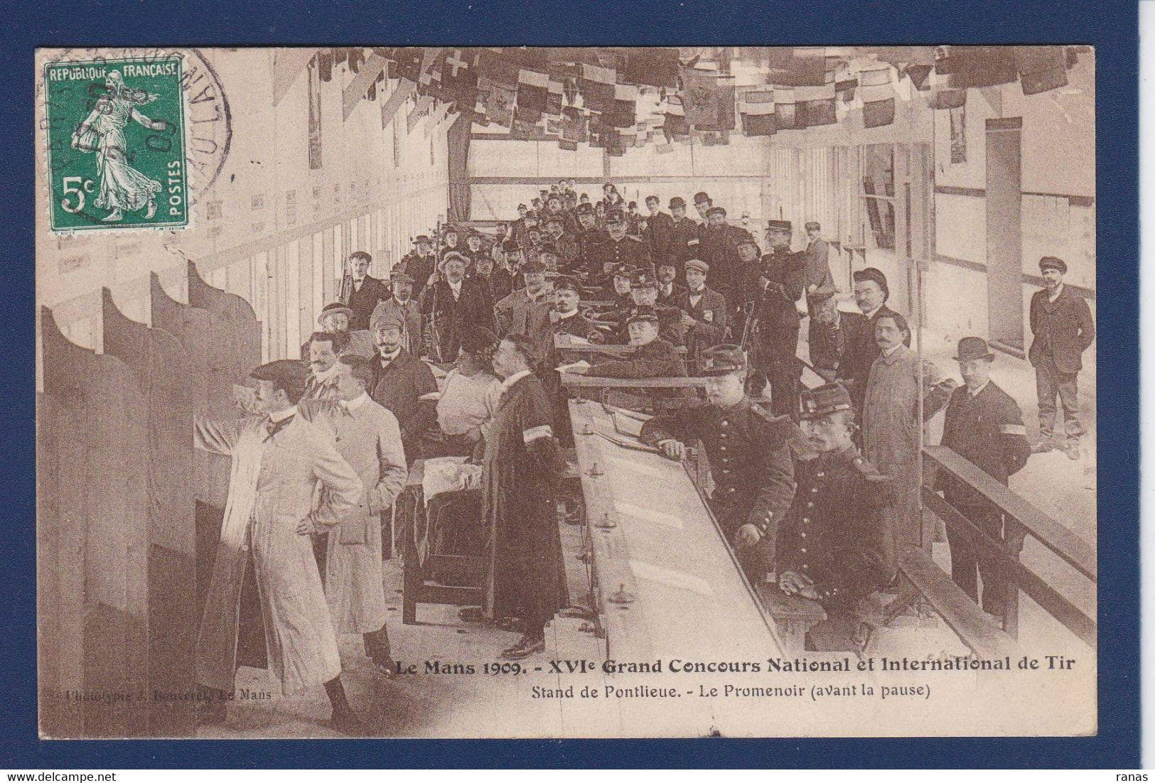 CPA Tir Armes Sport Le Mans 1909 Circulé - Tir (Armes)