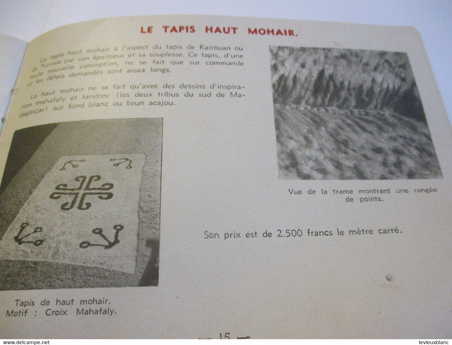 La Maison du MOHAIR à AMPANIHY/ Tananarive / MADAGASCAR/La Chèvre ANGORA /1952                                     MOD40