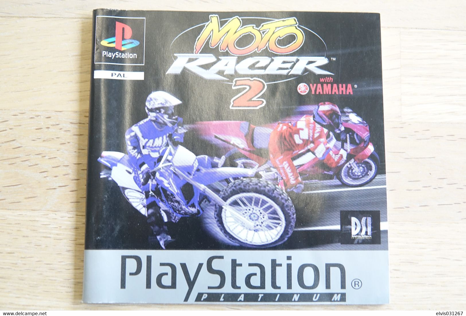 SONY PLAYSTATION ONE PS1 : MANUAL : MOTO RACER 2 PLATINUM - PAL - Littérature & Notices