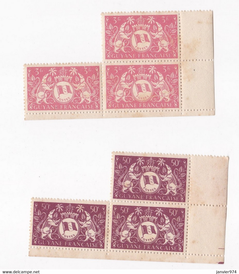 Guyane Française, 1945 Serie De Londres , 40 Timbres Neufs , Voir Scan Recto Verso . - Unused Stamps