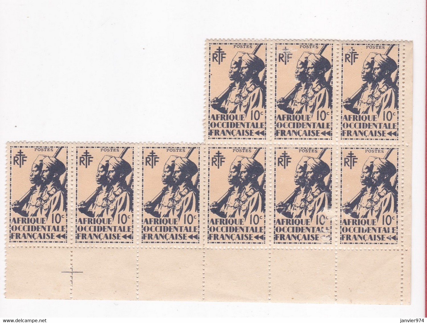 A.O.F. , 1945 Et 1947 , 25 Timbres Neufs , Voir Scan Recto Verso . - Ungebraucht