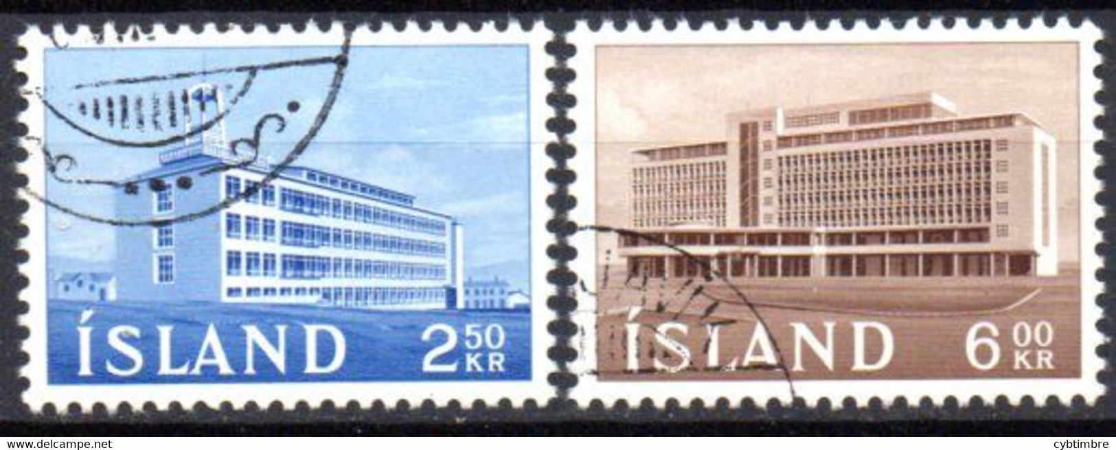 Islande: Yvert N° 316 Et 318 - Gebruikt