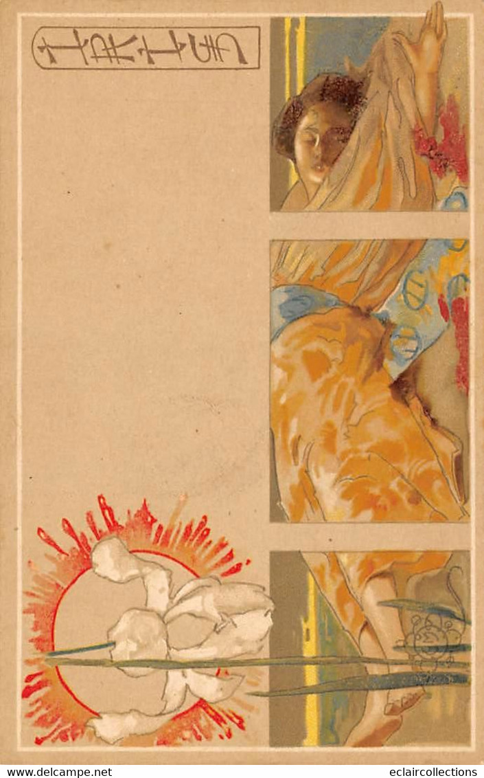 Thème Illustrateur  . Officine Ricordi. Milano    Art Nouveau   Série Iris  Femme    (voir Scan) - 1900-1949