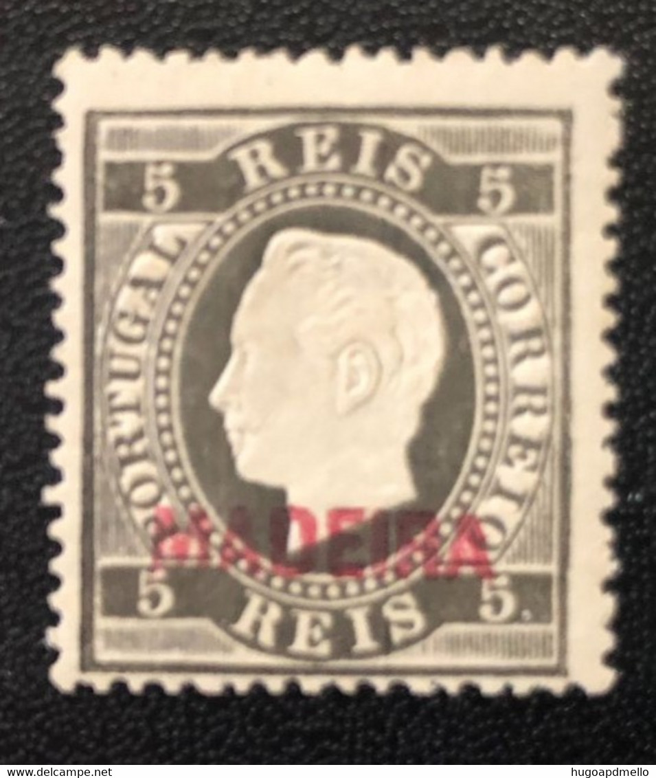 Portugal, MADEIRA, *Mint Hinged. Unused Stamp Without Gum  « D. Luís Fita Direita », 5 R., 1871 - 1876 - Nuevos