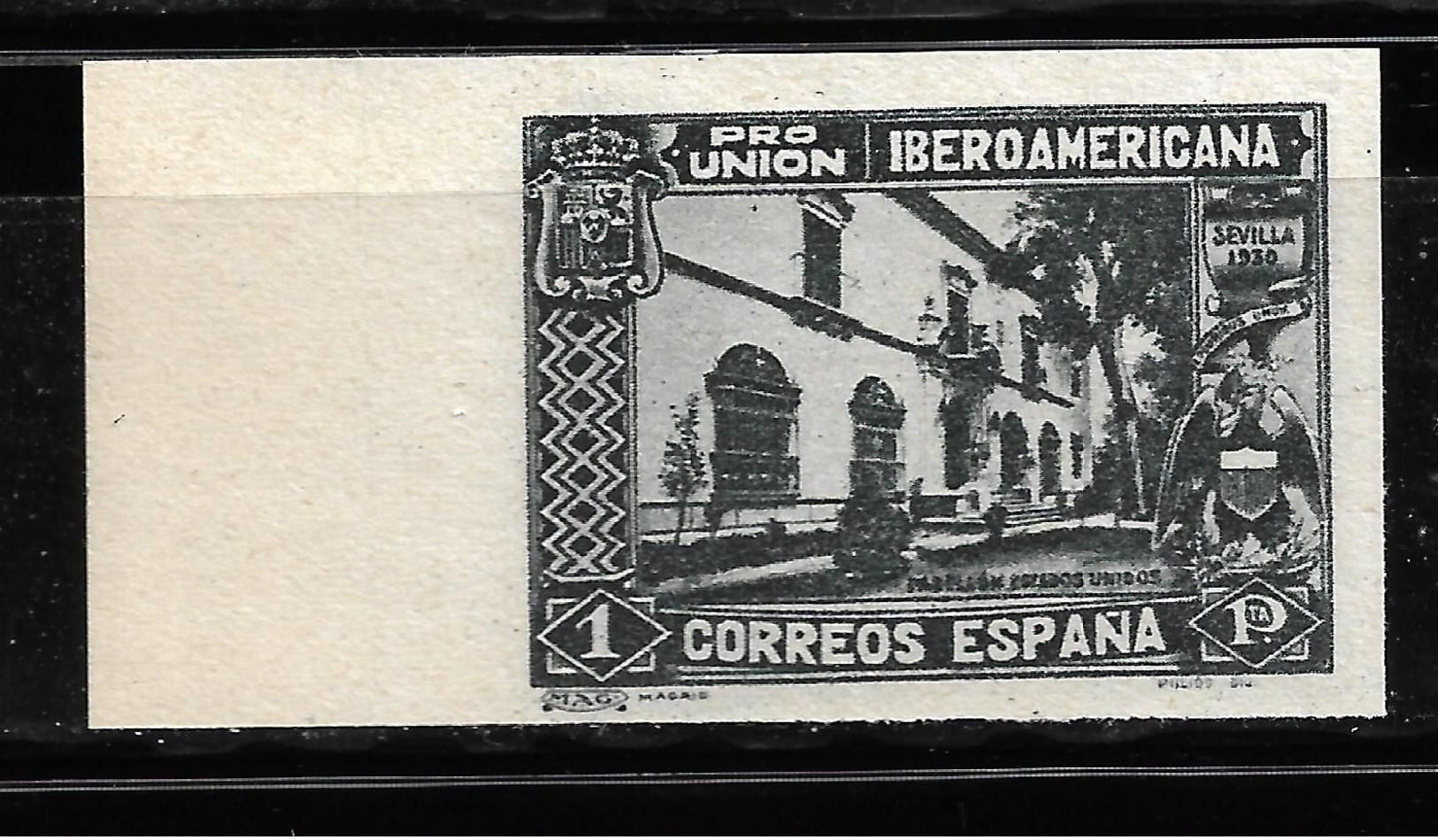 ESPAÑA 1930, EDIFIL 578ccas 1pts. Pizarra Cambio De Color Sin Dentar. MNH. - Other & Unclassified