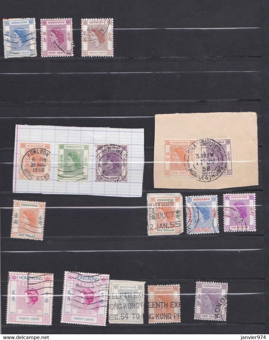 Hong Kong 159 Timbres Elisabeth II ,1953 – 1962 1967 , Plusieurs Périodes Voir Scan - Other & Unclassified