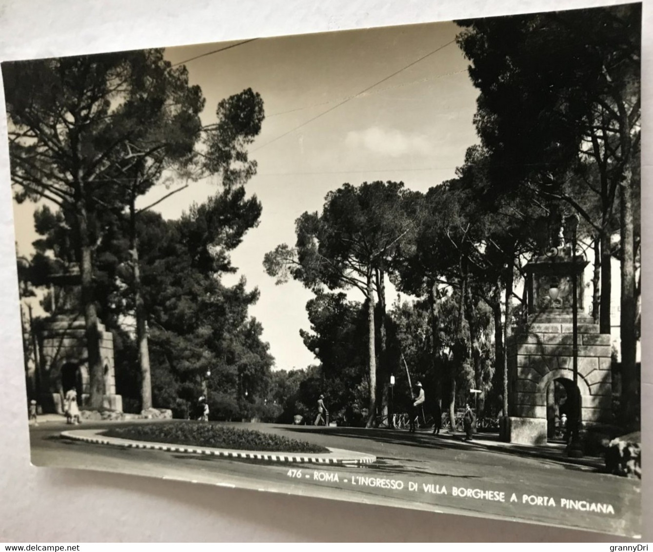 Ita Rome Ingresso De La Villa Borghese A Porta Pinciana Cavalier Touristes Pins -ed Richter - Parks & Gardens