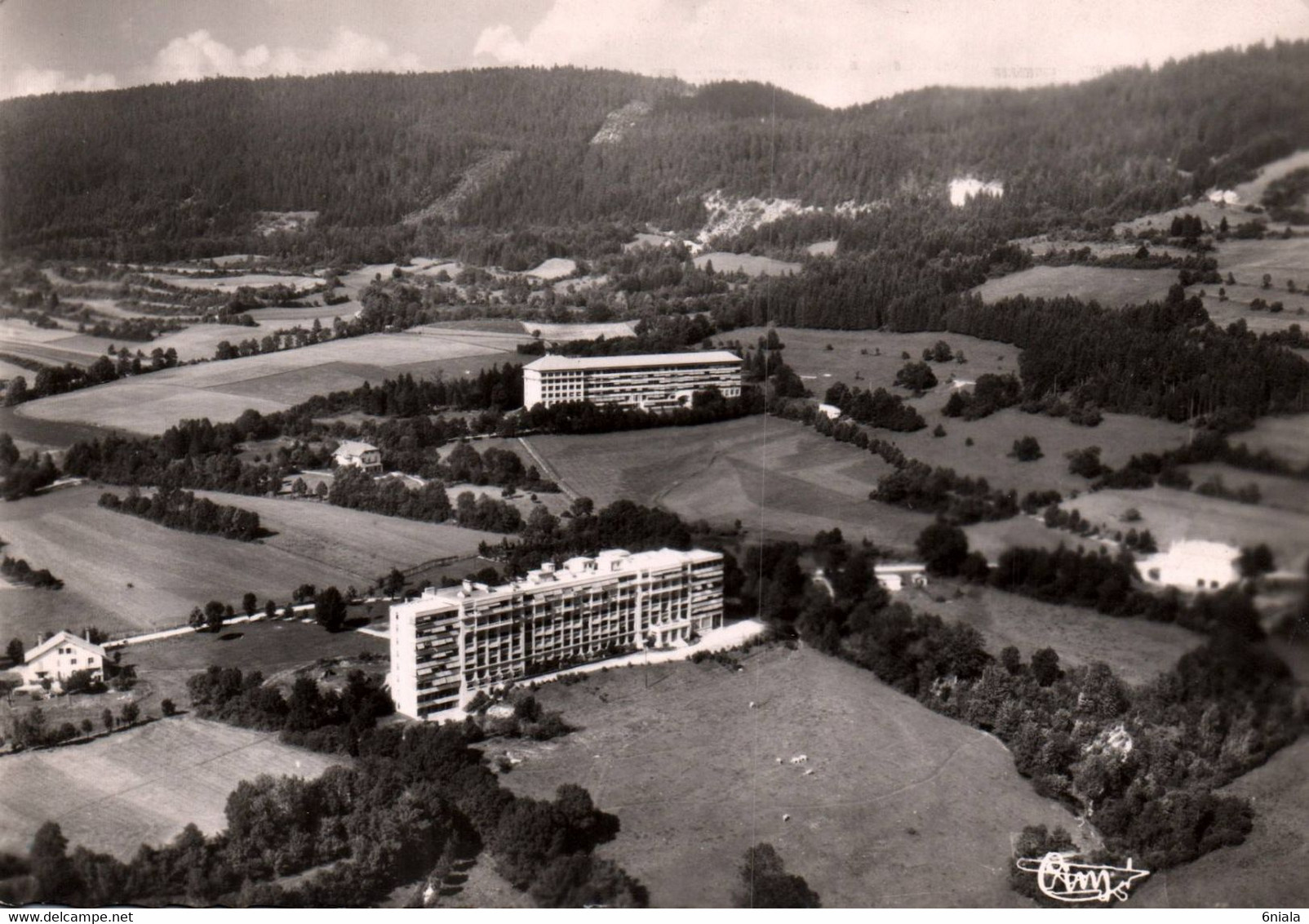 13502 HAUTEVILLE  Vue Aérienne  Sanatoria " Belligneux Et Albarine "      (Recto-verso) 01 - Hauteville-Lompnes