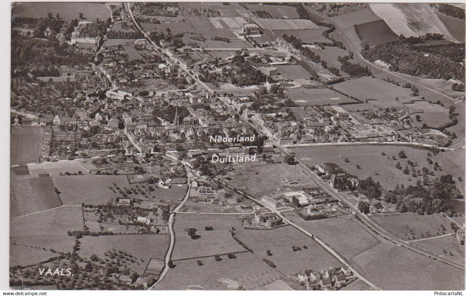 Vaals - Luchtfoto Met Grens Nederland - Duitsland - Vaals