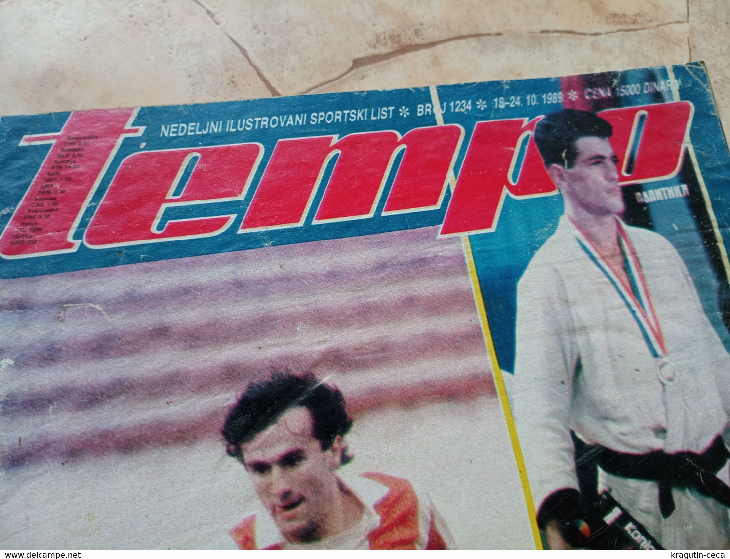 1989 TEMPO YUGOSLAVIA SERBIA SPORT FOOTBALL MAGAZINE NEWSPAPERS BASKETBALL CHAMPIONSHIPS PARTIZAN PIKSI SEKULARAC ZVEZDA - Sport