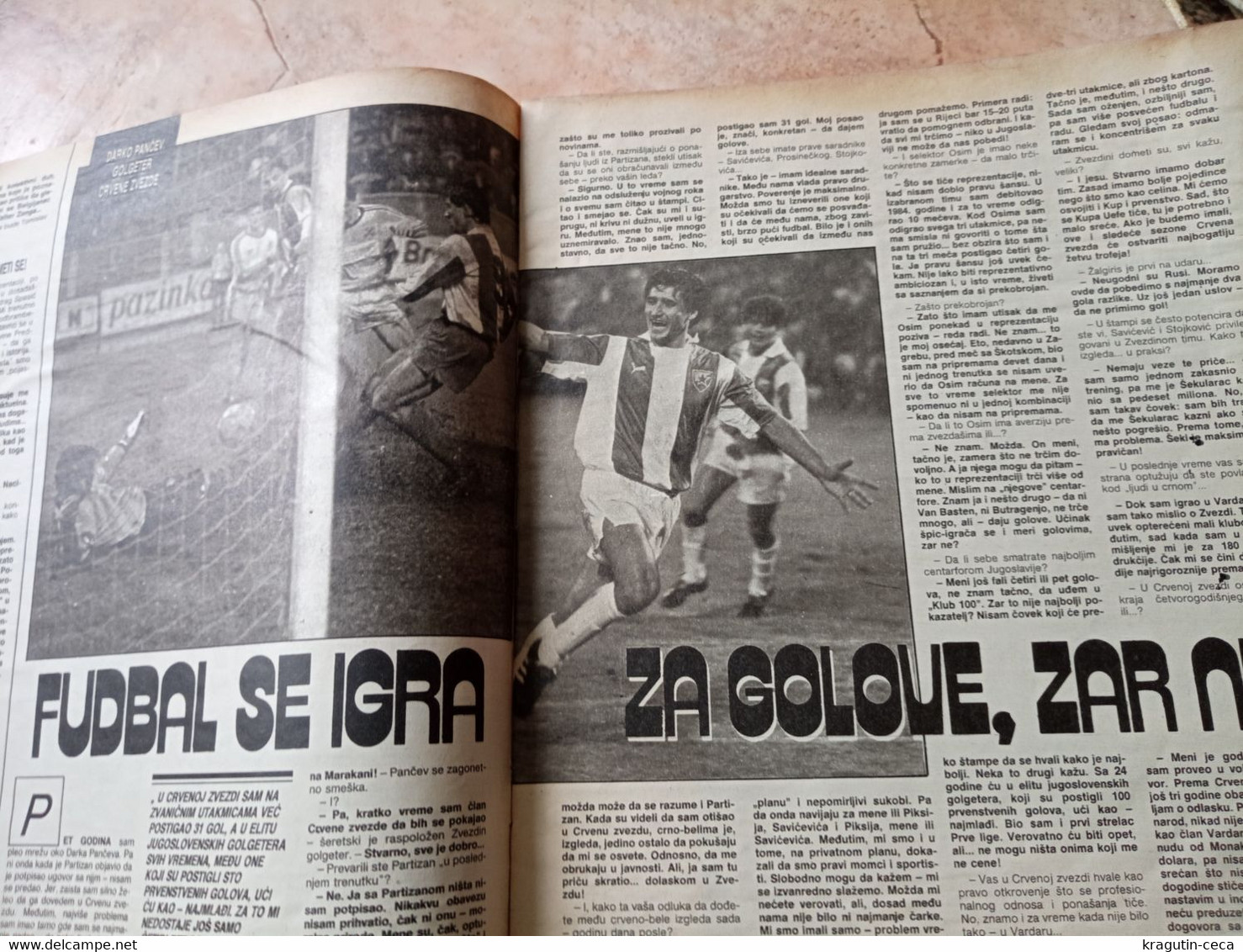 1989 TEMPO YUGOSLAVIA SERBIA SPORT FOOTBALL MAGAZINE NEWSPAPERS BASKETBALL CHAMPIONSHIPS PARTIZAN PIKSI SEKULARAC ZVEZDA