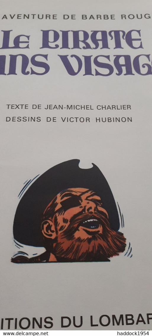 Le Pirate Des Caraibes Le Démon Des Caraibes CHARLIER HUBINON éditions Du Lombard 1972 - Barbe-Rouge