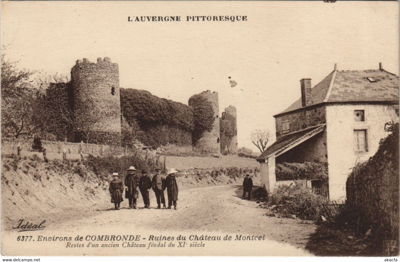 CPA COMBRONDE Env - Ruinesa Du Chateau De Montcel (1254111) - Combronde