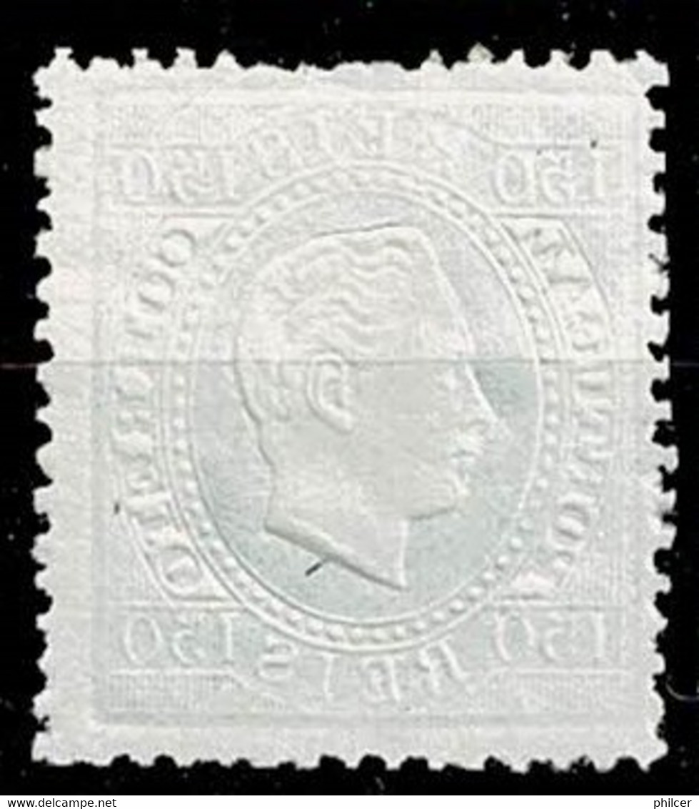 Portugal, 1870/6, # 45, Falta Denteado, MNG - Nuevos