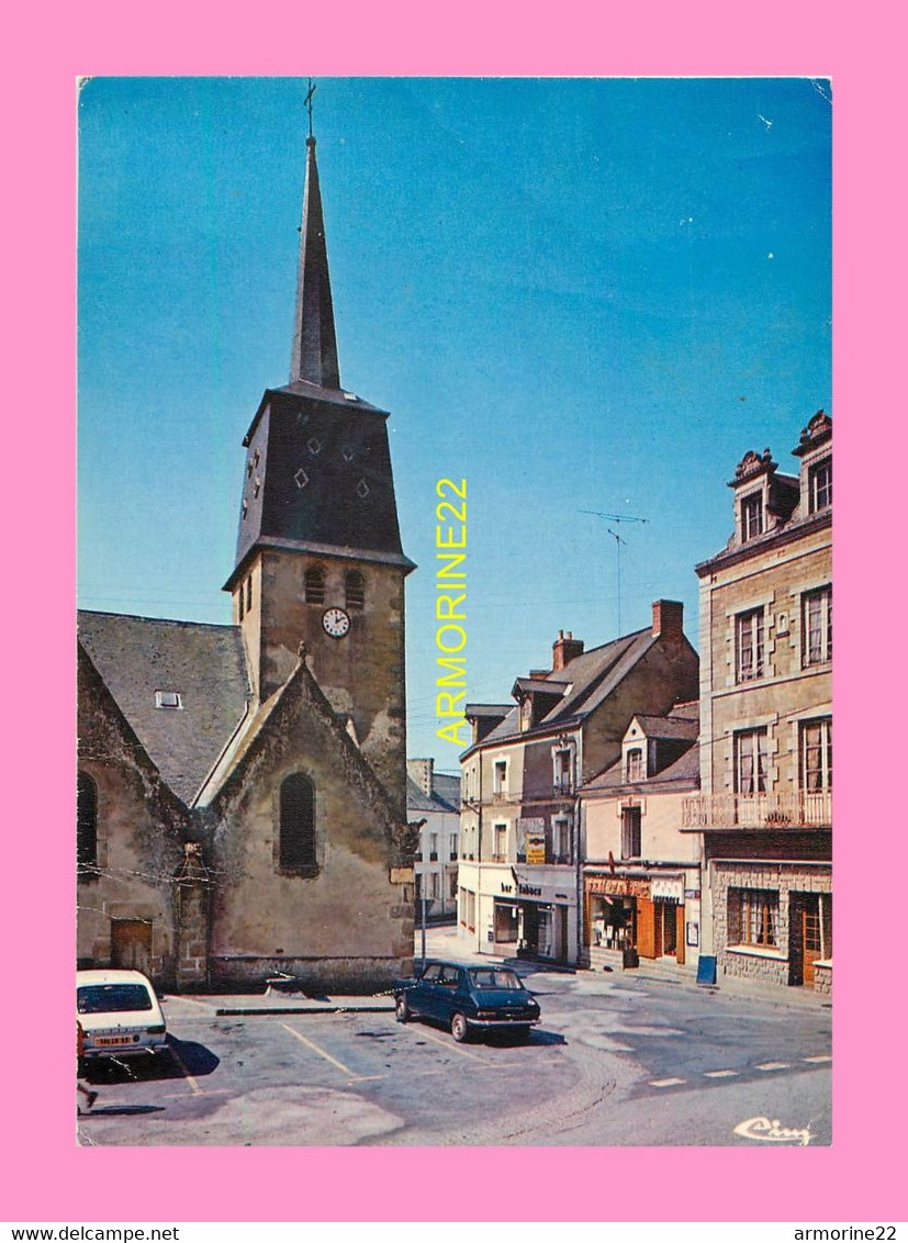 CPM BAIS  L église Et La Place - Bais