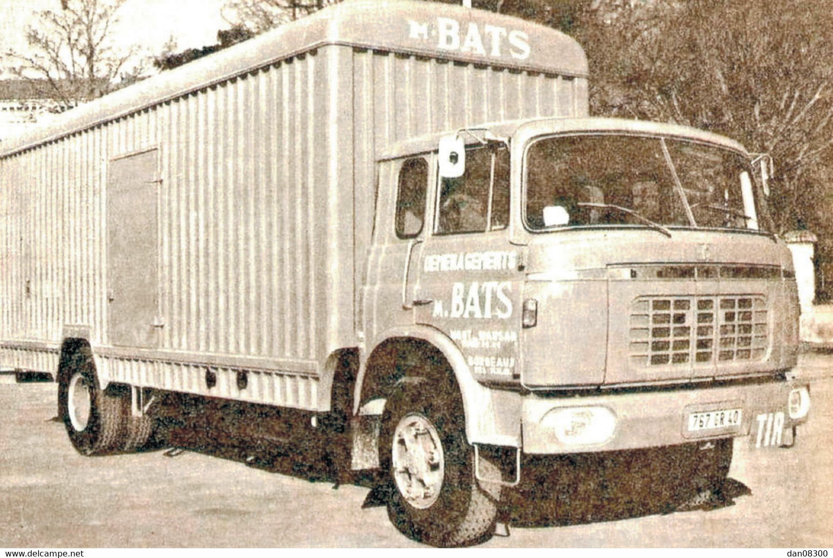 PHOTO 15 X 10 CMS CAMION A IDENTIFIER DEMENAGEMENTS BATS A MONT DE MARSAN - Automobiles