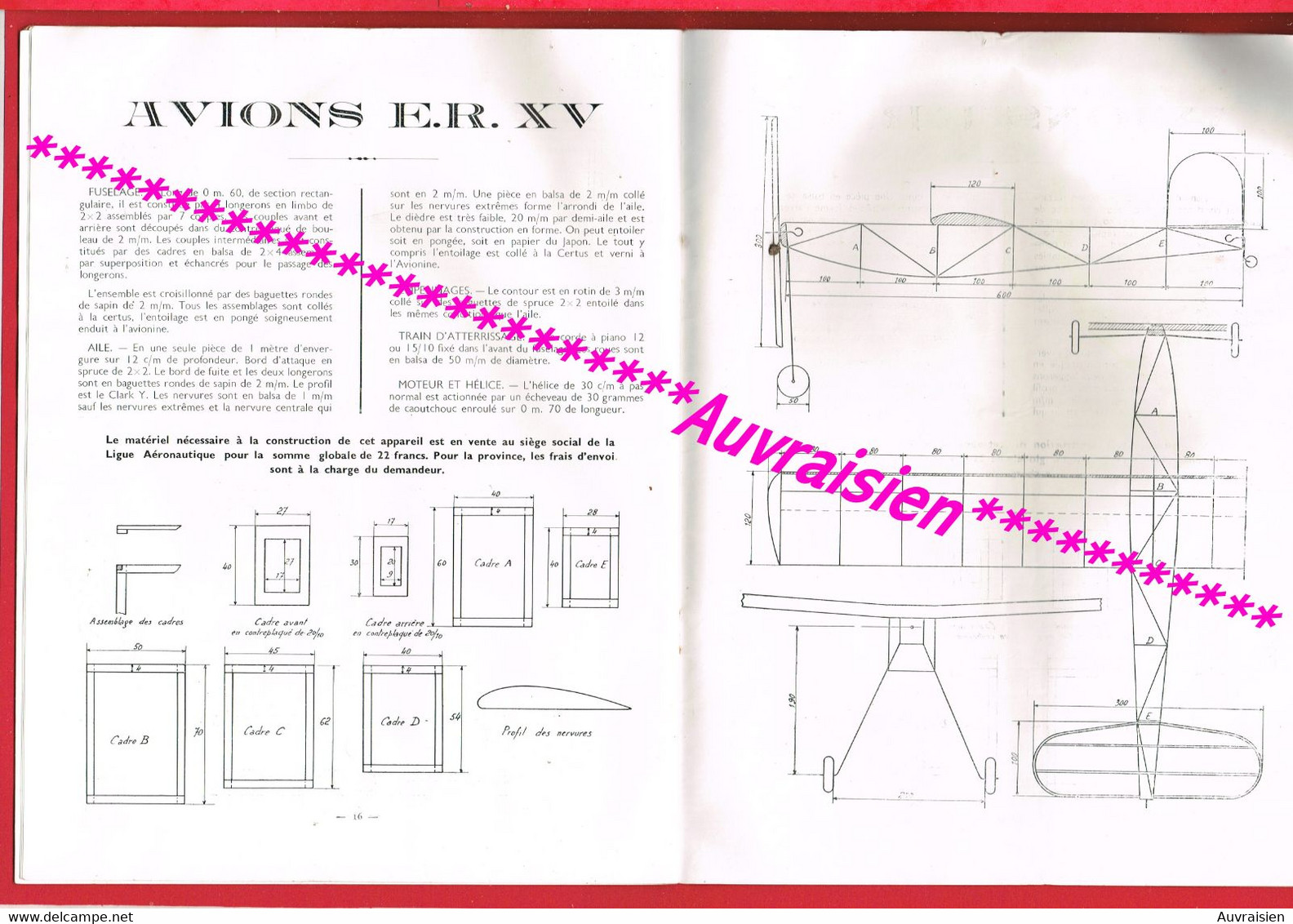 1 REVUE 1935 N° 1  Revue des Modèles Réduits ... Aviation ... Maquette ... Allemand(s) WASSERKUPPE 1934 (Général DENAIN)