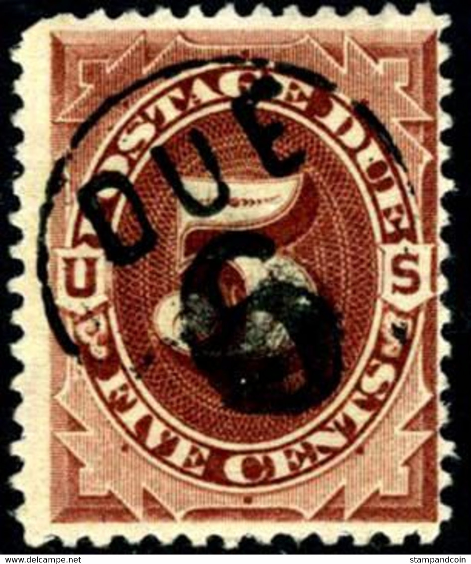 US J18 Used 5c Postage Due Of 1884 ... DUE 6 - Strafport