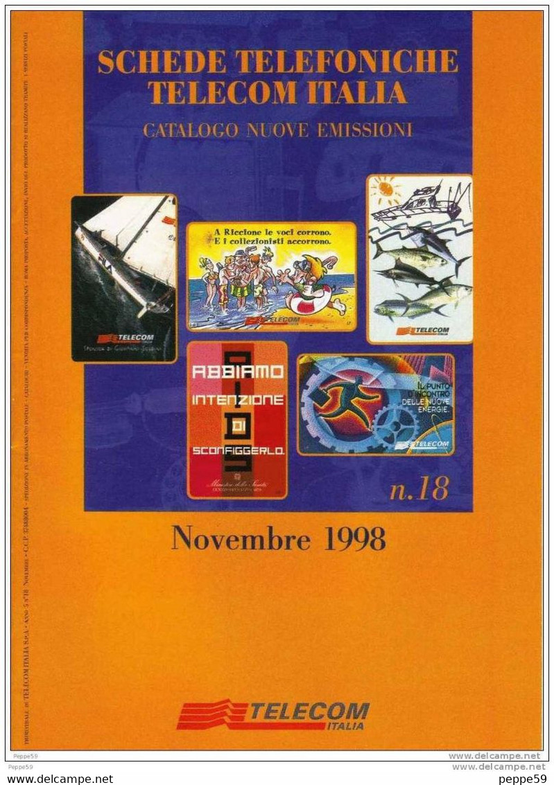 Catalogo Carte Telefoniche Telecom - 1998 N.18 - Boeken & CD's