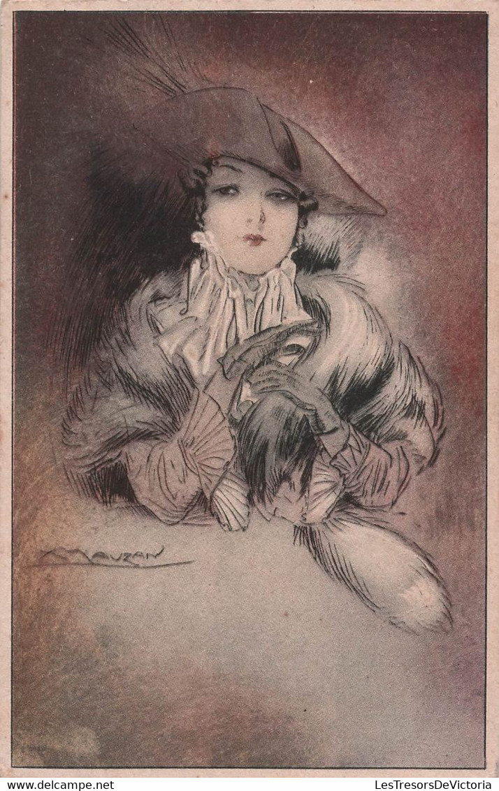 CPA Illustrateur - Mauzan - Femme Gantée Avec Chapeau Et Manteau En Fourrure - - Mauzan, L.A.