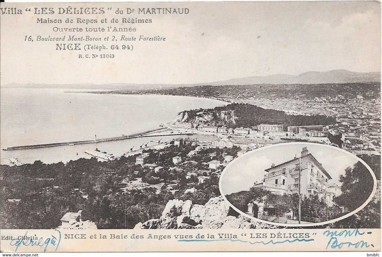 Villa " LES DELICES" Du Dr MARTINAUD - Maison De Repos Et De Régimes - Ouverte Toute L'année ........................... - Health, Hospitals