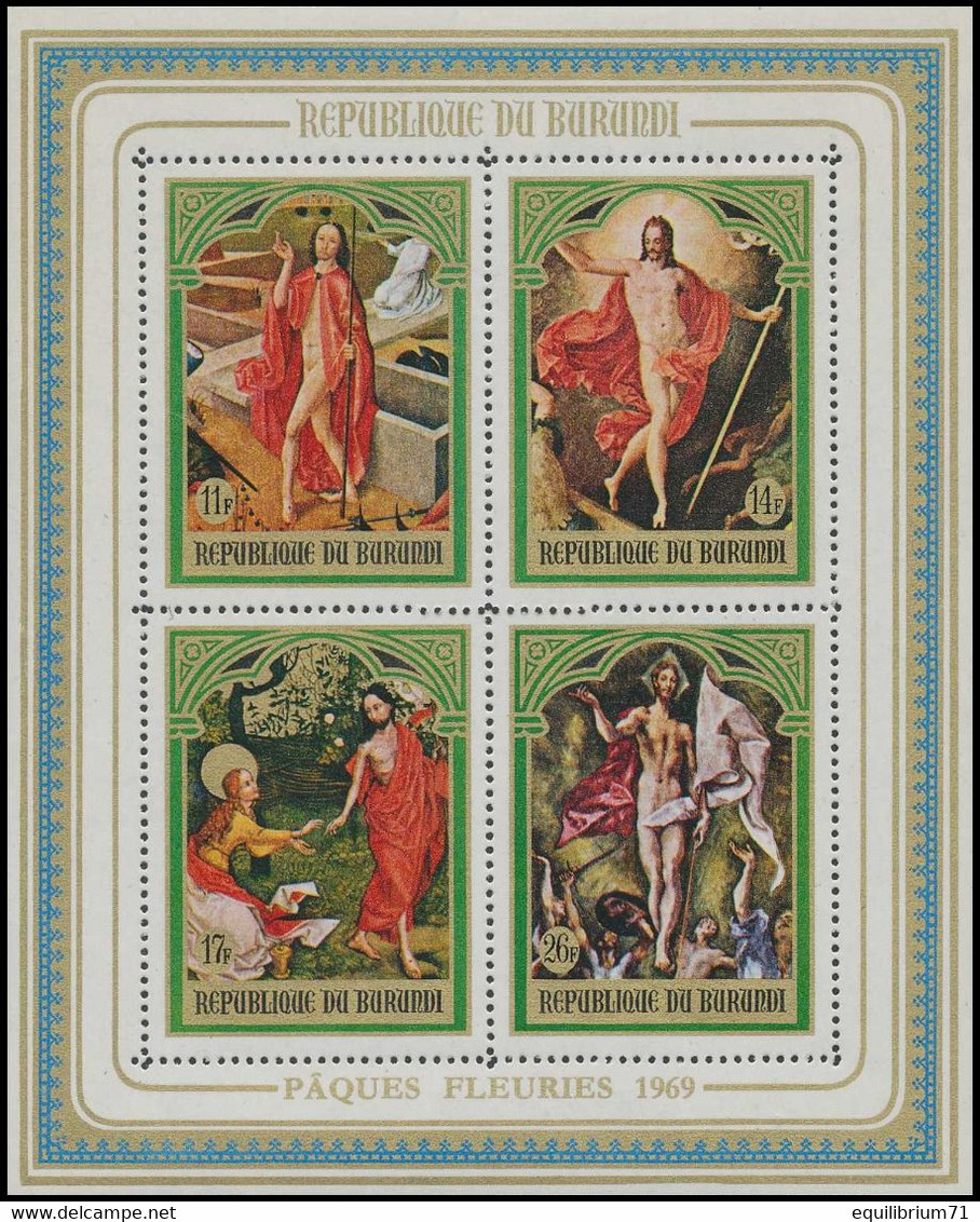 BL29**(314/317) - Pâques I / Pasen I / Ostern I / Easter I  - BURUNDI - Tableaux