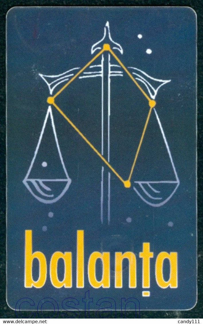 2000 Libra/Scales, Zodiac ,Horoscope ,Tierkreiszeichen, Romania, Used Phonecard, Phone Card - Autres & Non Classés