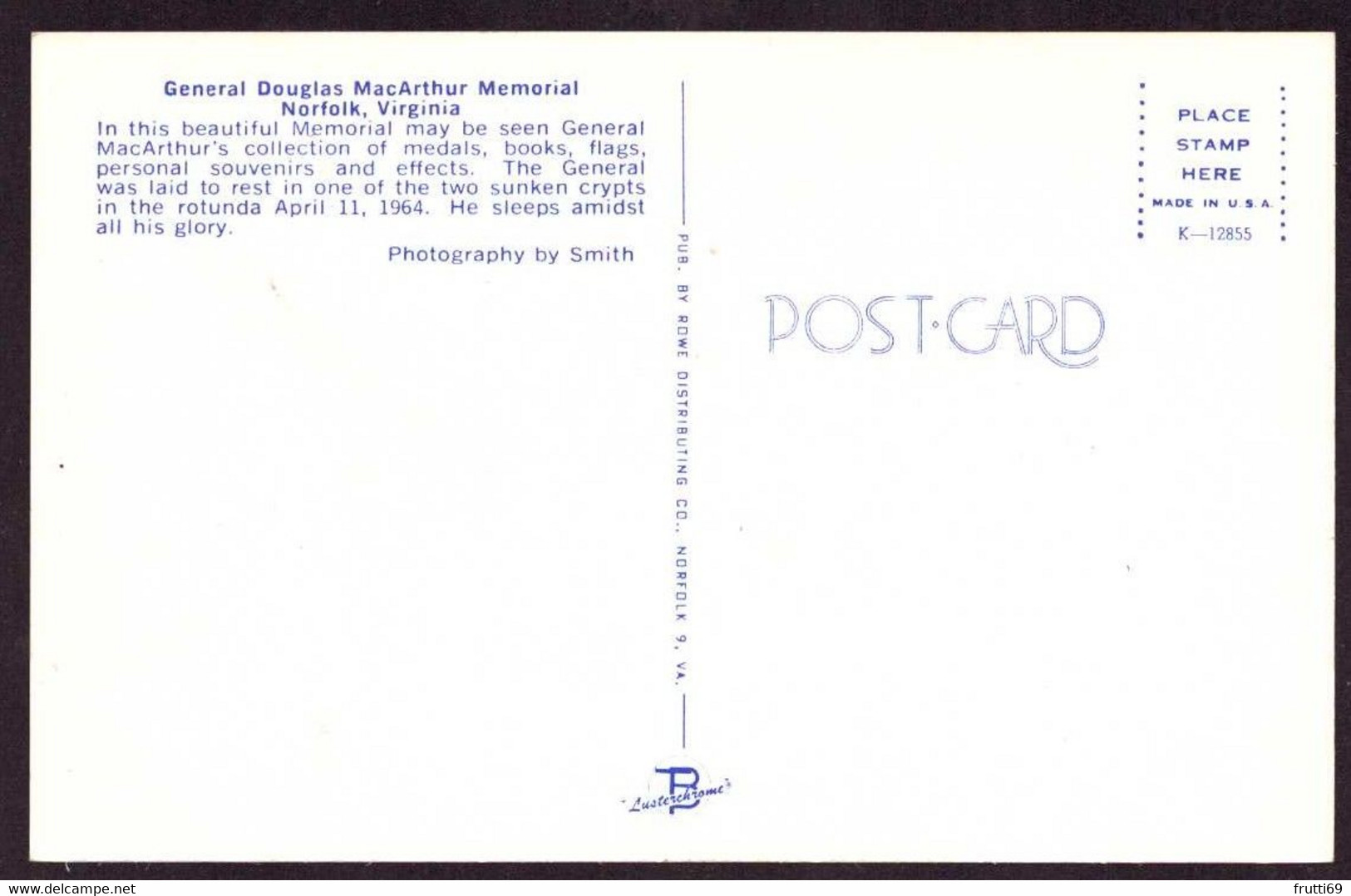 AK 078668 USA - Virginia - General Douglas MacArthur Memorial - Norfolk