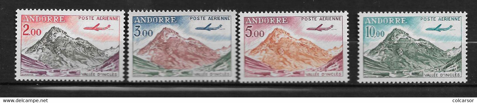 ANDORRE FRANÇAIS N° 5/6/7/8 POSTE AERIENNE " - Poste Aérienne