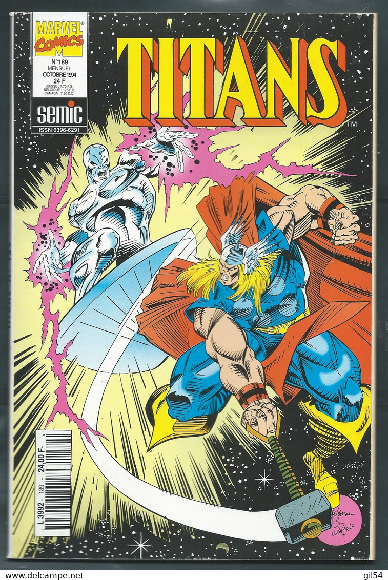 TITANS ° N° 189  OCTOBRE  1994  FAU 12904 - Titans