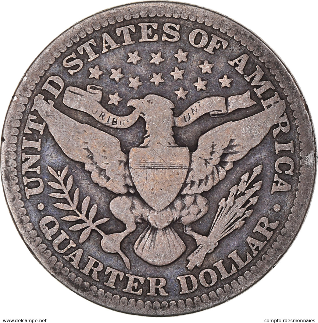 Monnaie, États-Unis, Barber Quarter, Quarter, 1907, U.S. Mint, Philadelphie - 1892-1916: Barber