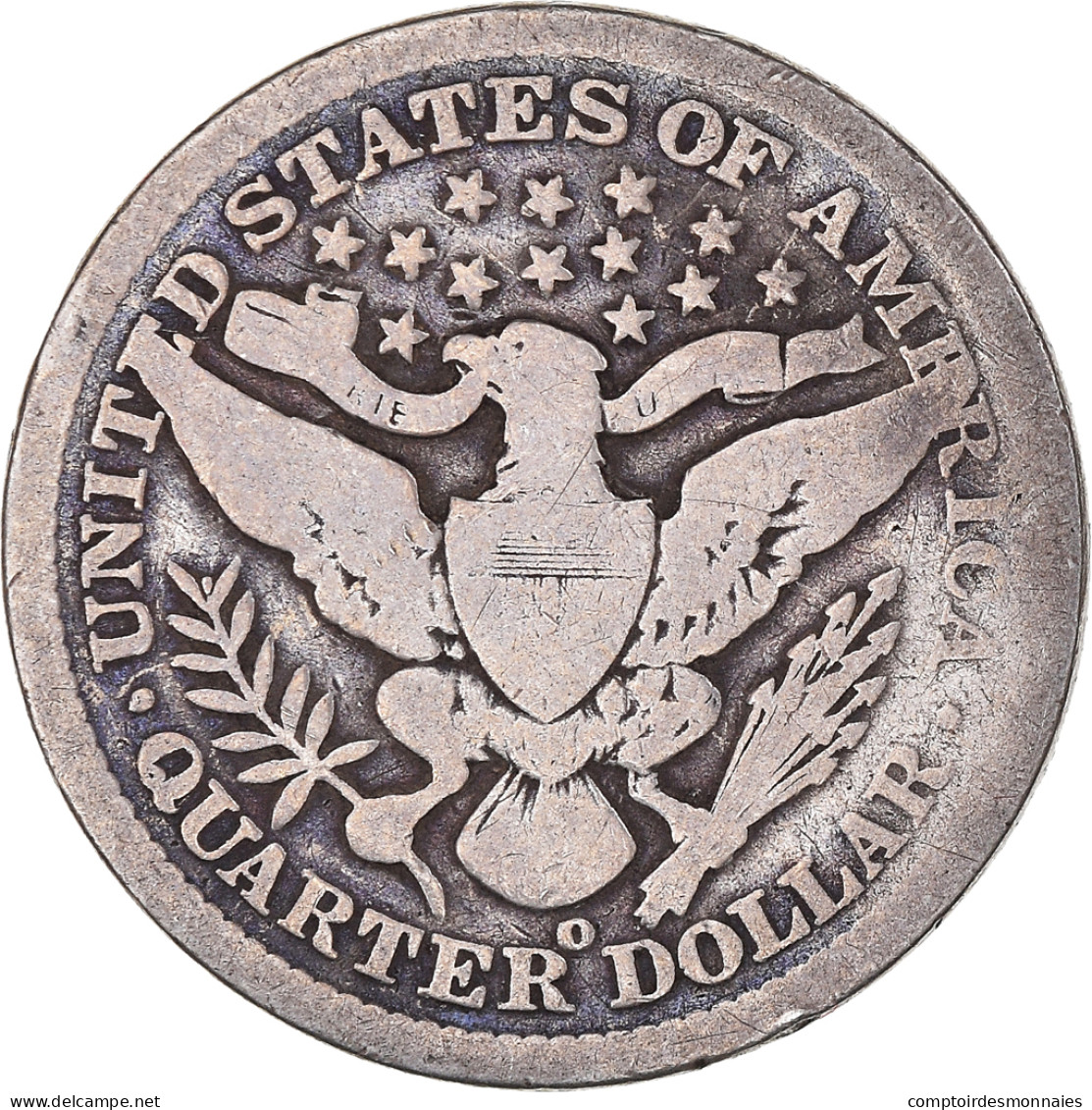 Monnaie, États-Unis, Barber Quarter, Quarter, 1900, U.S. Mint, New Orleans, TB - 1892-1916: Barber