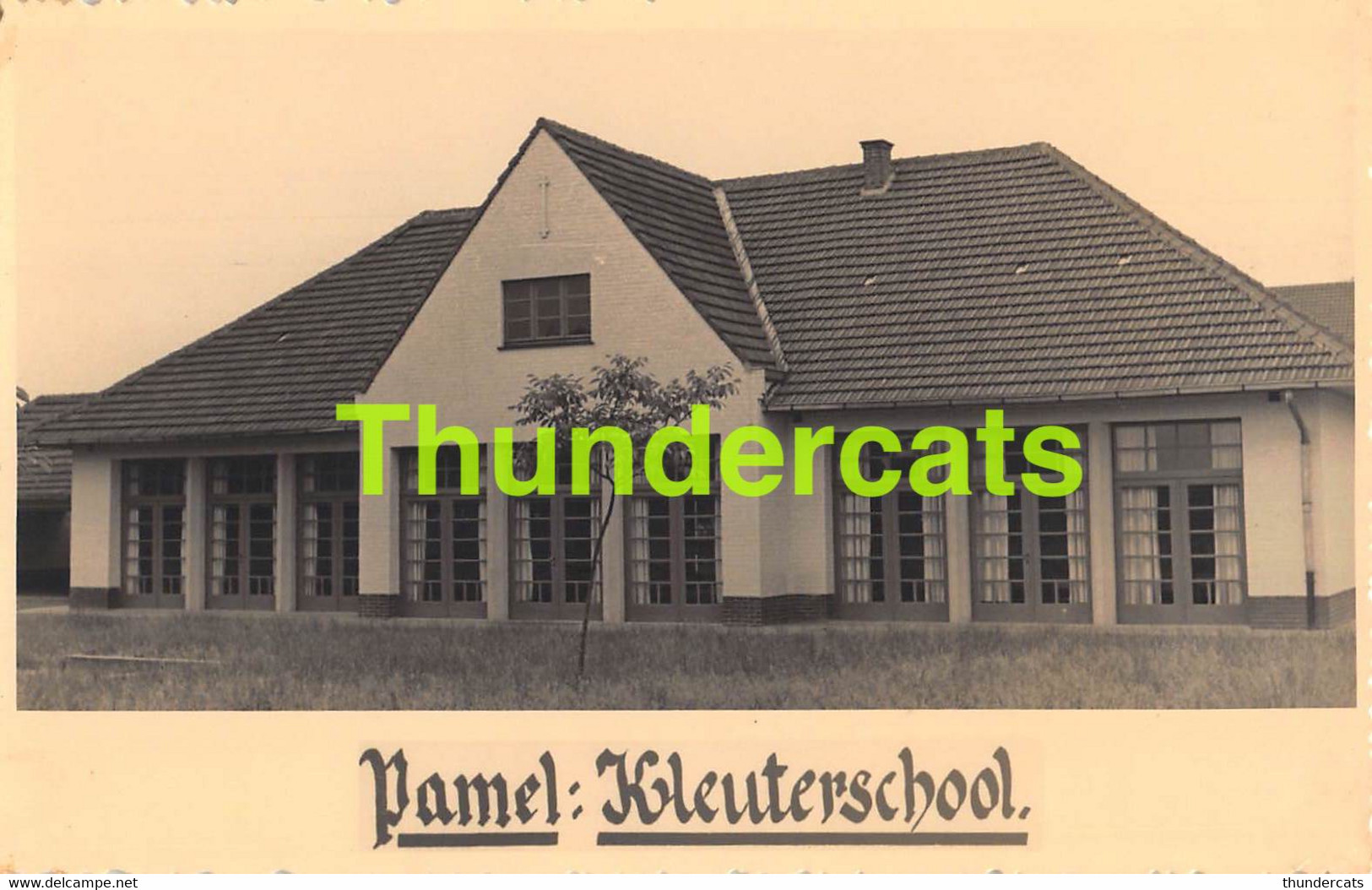 CPA PAMEL KLEUTERSCHOOL FOTOKAART CARTE DE PHOTO - Roosdaal