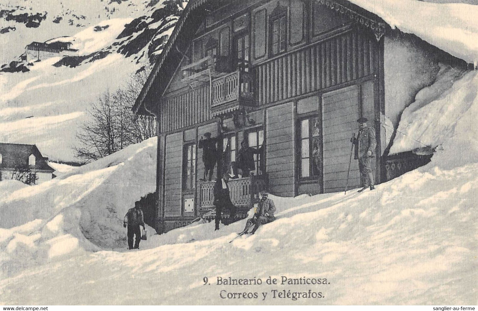 CPA ESPAGNE BALNEARIO DE PANTICOSA CORREOS Y TELEGRAFOS - Andere & Zonder Classificatie