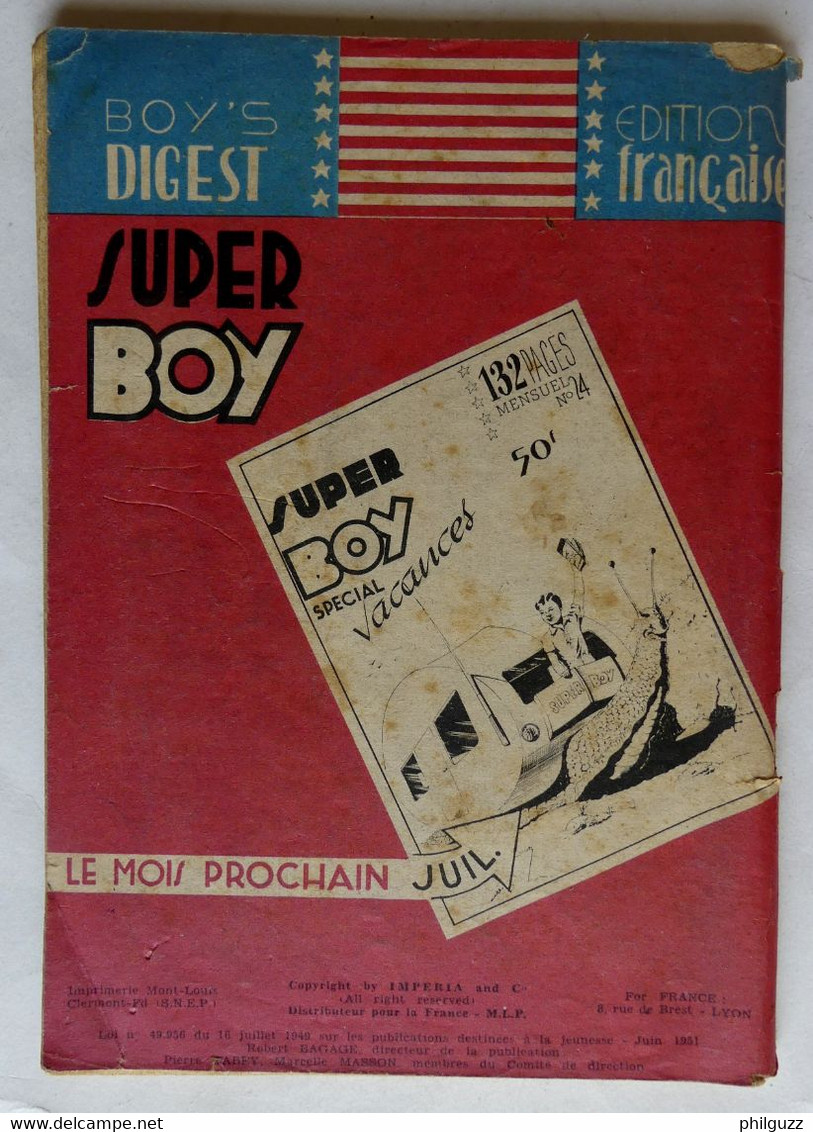 PF Petit Format SUPER BOY N°23 IMPERIA 1951 - Superboy