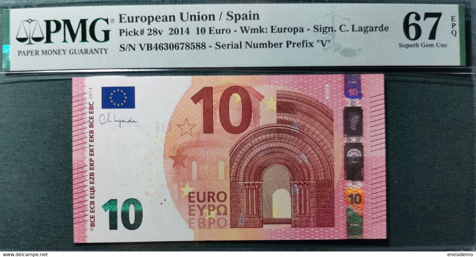 Europa - 10 Euro banknote UNC, Europa series, 2014