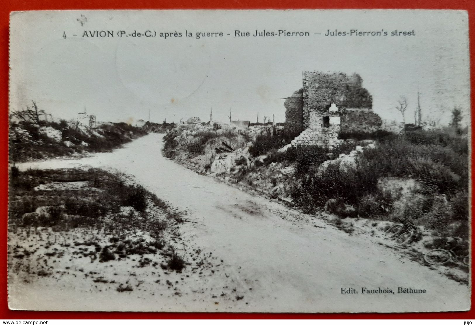 62 - Avion  (P. De C.)  Après La Guerre - Rue Jules Pierron - Avion