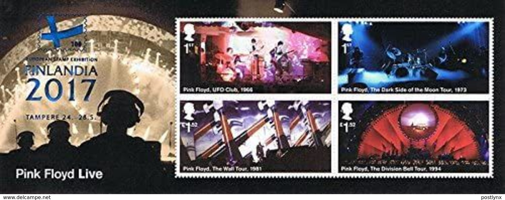 GREAT BRITAIN 2017 Pink Floyd Music Rock OVPT:Finlandia [PRINT:300]Finland-related - Errors, Freaks & Oddities (EFOs