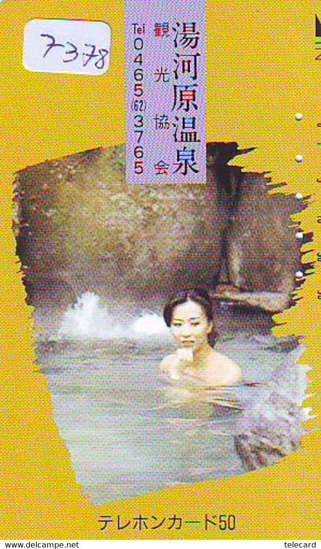 Télécarte Japon * FEMME EROTIQUE (7378) BATH * PHONECARD JAPAN * TELEFONKARTE *  BATHCLOTHES LINGERIE - Mode