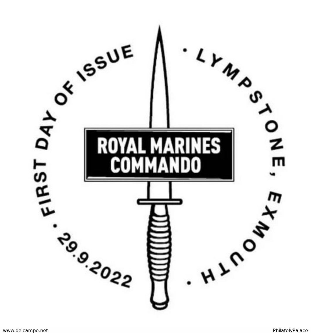 GB UK New 2022 Royal Marines ,FDC + Brochure , Commando , Climate, Aviation Operation, World War  (**) Great Britain - Unclassified