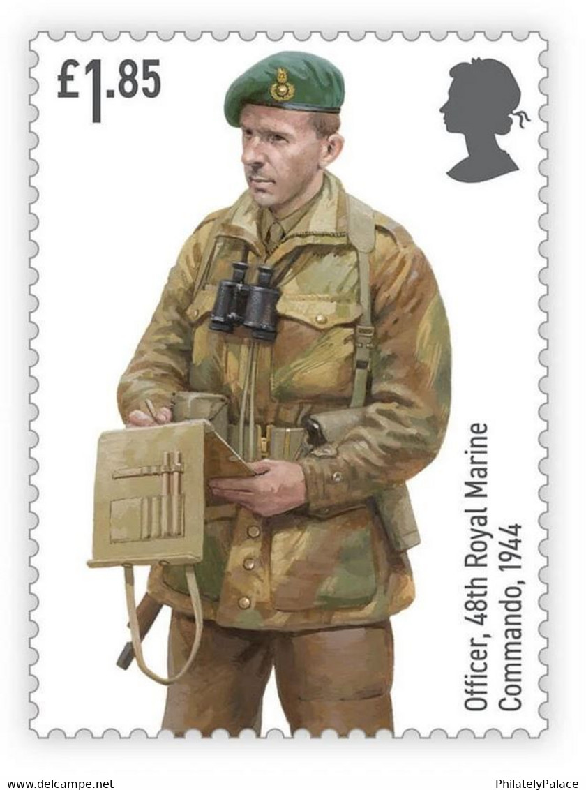 GB UK New 2022 Royal Marines ,1V MS MNH, Commando , Climate, Uniforms , World War(**) Great Britain - Zonder Classificatie