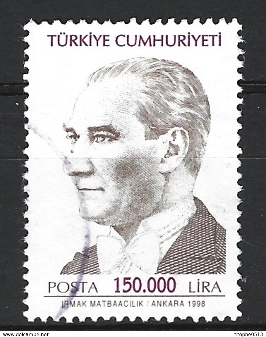 TURQUIE. N°2887 Oblitéré De 1998. Kemal Atatürk. - Used Stamps