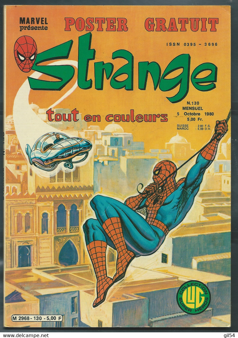 BD COMICS- STRANGE N° 130 De   OCTOBRE 1980  -  TBE  - SANS POSTER  - FAU 13604 - Strange