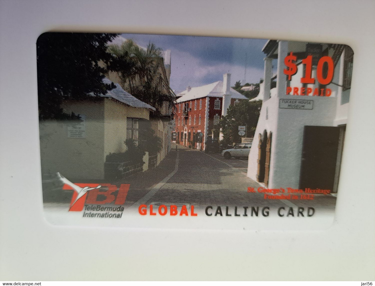 BERMUDA  $ 10,-  TBI / GEORGES TOWN  BERMUDA  / RED    VALUE   /   PREPAID CARD  Fine USED  **11313** - Bermude