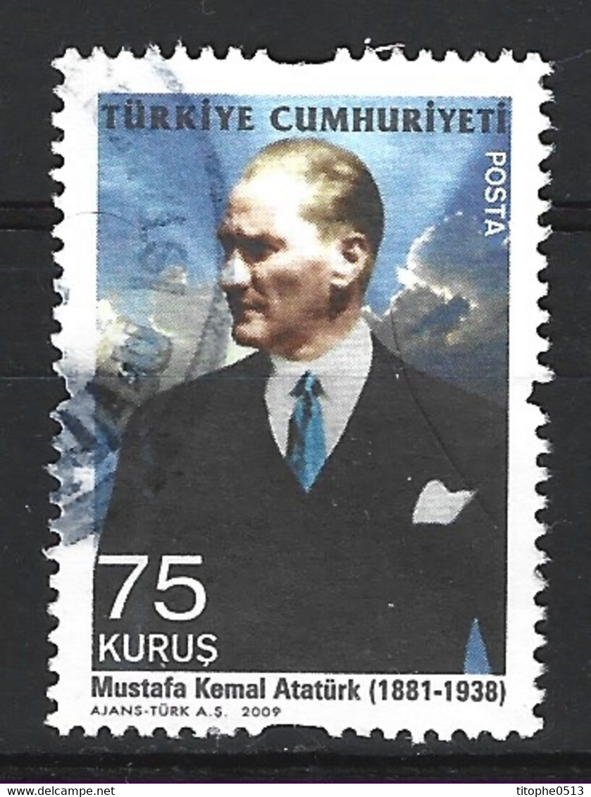 TURQUIE. Timbre Oblitéré De 2009. Atatürk. - Usados