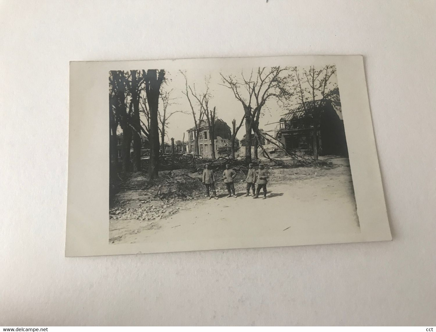 Langemark  FOTOKAART  Vernielingen In Het Centrum Tijdens De Eerste Wereldoorlog - Staden