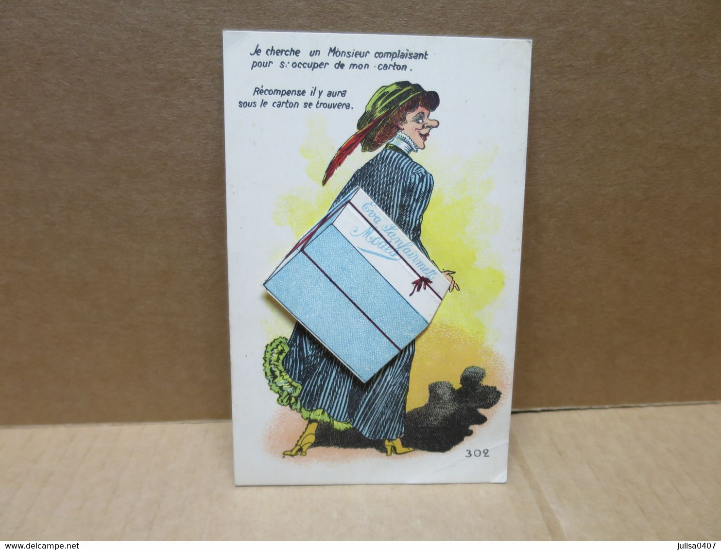 EVA PANFAIRMETT MODE Carte à Système Récompense Il Y Aura Sous Le Carton PET FLATULENCE Grivoiserie - Dreh- Und Zugkarten