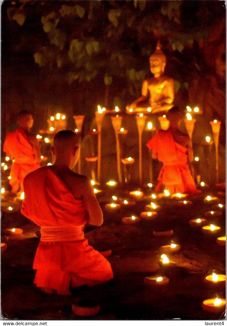 (1 L 40 A) Germany - Posted To Australia During COVID-19 Pandemic - Monk "Offering Of Light" - Buddhismus